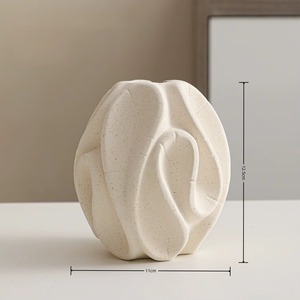 Luxury Ceramic Flower <b>Vase</b> Custom Neck Design for Hotel Lobby Decoration Housewarming Gifts Fantastic Item - Product Image 3