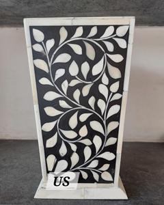 Macetero de Metal con Incrustaciones de Hueso, Hecho a Mano, Forma Redonda, Estilo Minimalista, para Decoración del Hogar, Producto de Lujo, Exportaciones al por Mayor - Product Image 4