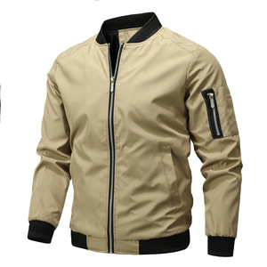 Best Quality <b>Men's</b> Windproof Solid Color Outdoor <b>Jacket</b> Bomberjacke Comfortable <b>Men</b> Bomber <b>Jacket</b> - Product Image 5
