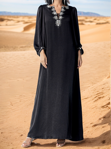 Abaya personalizada Dubái, abaya negra para mujer, vestido musulmán, abaya de lujo, túnica Dubái, abaya al por mayor, abaya modesta, abaya de lujo al por mayor - Product Image 1