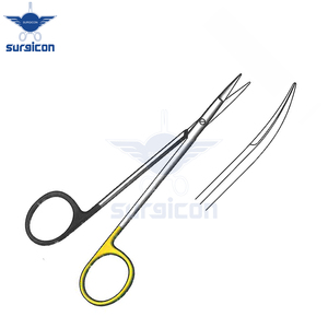 Ciseaux chirurgicaux Knapp 12 cm / 4-3/4 pouces, à lame courbée et arrondie, dentelée, Super Cut TC, en acier inoxydable de qualité supérieure - Product Image 6
