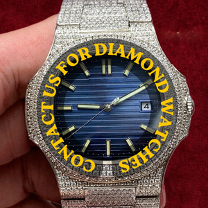 Reloj Mecánico Personalizado con Diamantes Moissanite VVS para Hombre, Diseño Moderno, Estilo Hip Hop, Esfera Analógica de Lujo, Correa de Primera Calidad en Oro y Plata - Product Image 4