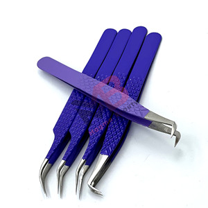 Pinzas de Acero Inoxidable para Extensión de Pestañas al por Mayor, Pinzas de Precisión para Pestañas de Marca Privada - Product Image 1