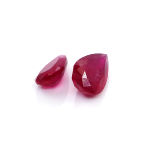 Rubis naturels de Bangkok, formes poire calibrées 10x16mm, pierres précieuses de rubis naturelles facettées en vrac pour la fabrication de bijoux, prêtes à l'emploi - Product Image 3