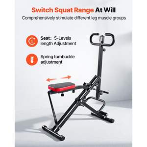 Foldable Home Workout Machine Deep Squat Rowing Glute Trainer Easy Setup 3 High-Strength Resistance Thigh Trainers <b>Exercisers</b> - Product Image 4