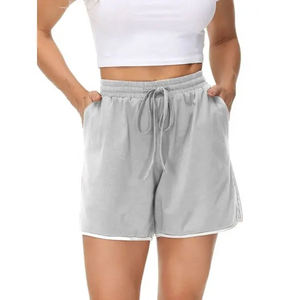 Shorts Deportivos Transpirables de Cintura Alta para Mujer, Ropa Deportiva de Algodón de Secado Rápido y Ecológica - Product Image 1