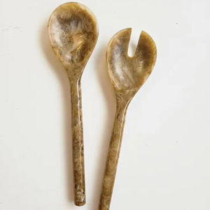 Ensemble de cuillères en résine au design unique, nouveau look, best-seller, ustensile de cuisine, cuillère à salade, cuillère de service pour hôtels, maisons, restaurants - Product Image 1