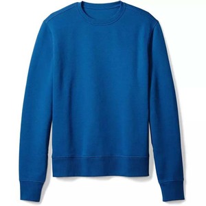 บริการ OEM ขายส่งเสื้อสเวตเชิ้ตแขนยาวสีน้ำเงินกรมท่าคุณภาพสูง พิมพ์โลโก้ตามสั่ง สำหรับผู้ชาย - Product Image 3