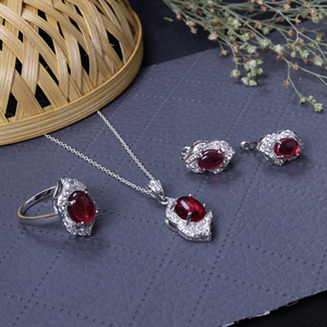 925 Silver Natural Pink Gemstone For Women Fashionable Women & <b>Girls</b> Earring Wedding Anniversary <b>Gift</b> Jewelry <b>Set</b> Supply Bulk - Product Image 1