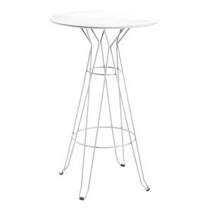 Mesa de Bar Moderna para Interiores y Exteriores, Base de Metal, Mesa Alta para Cócteles, Tapa Redonda y Cuadrada, Mesa de Pub para Cafetería, Restaurante y Bar - Product Image 1