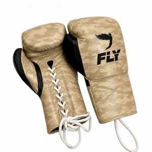 Top Selling Custom Made Fly Boxing <b>Gloves</b> Lace Up Non Slip Closure Muay Thai Sanda <b>Gloves</b> Adult For Martial Arts Oem Lightweight - Product Image 3