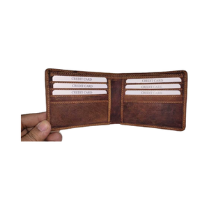 High Quality Men's Genuine Leather Wallet Exclusive Custom Branded 100% Waterproof Fashion Style Open Closure Type Wholesale - Product Image 1