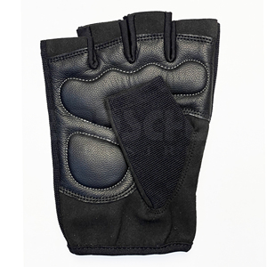 Gants de musculation professionnels noirs solides avec rembourrage amélioré de la paume |   Poignée antidérapante de qualité supérieure pour un équipement de musculation ultime - Product Image 5