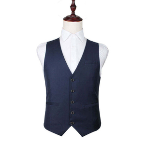 Chaleco Acolchado de Lana/Poliéster con Patrón a Cuadros para Hombre, Ligero, Sin Mangas, para Invierno, Formal, OEM ODM - Product Image 4