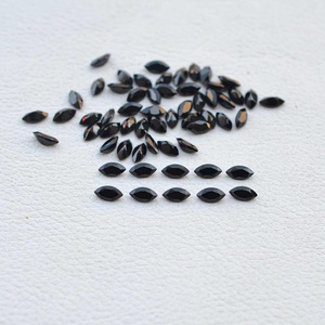 Pierre précieuse en spinelle noire naturelle de 2x4 mm, forme marquise, pierre précieuse en spinelle taillée à facettes, fabrication artisanale, vente en gros de pierres précieuses pour la fabrication de bijoux, fournisseur - Product Image 4