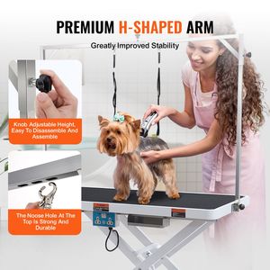 Tavolo da Toelettatura Elettrico Professionale per Animali Domestici da 50 Pollici, Regolabile in Altezza, Antiscivolo, con Braccio e Alimentazione a Batteria per Cani di Taglia Grande - Product Image 4