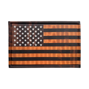 Planche à découper ronde en bois d'acacia en forme de drapeau américain SON TRA CRAFT, plateau de service, 2 cm d'épaisseur, passe au lave-vaisselle, durable, éco-responsable - Product Image 1