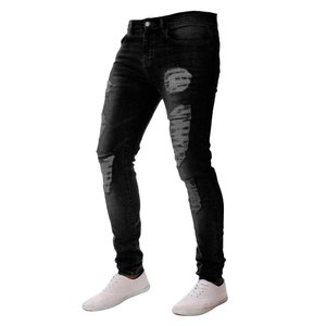 Jeans en denim de coton coupe droite doublés polaire pour homme, style vintage décontracté, taille moyenne régulière, lavés, collection automne/hiver 2026, vente en gros OEM - Product Image 3