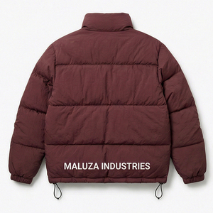 Mens Winter Hooded Canvas Puffer Jacket <b>Warm</b> Quilted Insulated <b>Waterproof</b> Windproof Outdoor Casual Front Logo OEM Supplier - Product Image 5