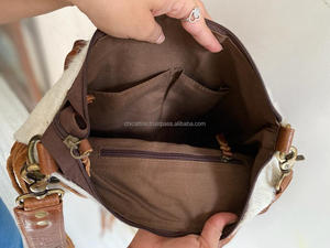 Haute qualité usiné à la main en cuir de vachette frange bandoulière sac à main pour femmes à la mode en cuir véritable Cowgirl sacs à main - Product Image 6