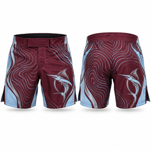 Shorts de combat MMA pour la cage, entraînement et agilité, avec cordon de serrage interne, logo personnalisé, tissu sur mesure, vente au détail, échantillon pour jeunes, homologation et emballage - Product Image 3