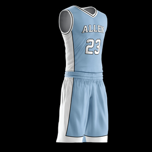Uniforme de Baloncesto de Verano sin Mangas de Alta Calidad, 100% Poliéster, Impresión por Transferencia de Calor, Logotipo Personalizado, Antibacteriano - Product Image 2