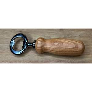 Custom Logo Stainless Steel Wooden Magnet Handle <b>Opener</b> Custom Logo Laser Engraved Magnetic Beer Bottle <b>Opener</b> - Product Image 1