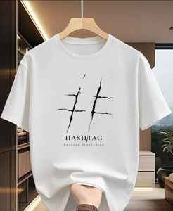 T-shirt essentiel ultra doux et confortable pour homme, été, éco-responsable, avec appliques en denim, batik, tissus en velours côtelé, 100% coton, patchs - Product Image 6