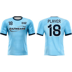 Maillot de football personnalisé pour homme 100% polyester respirant à séchage rapide anti-humidité imprimé par sublimation OEM ODM Marque privée - Product Image 3