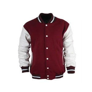 OEM Wholesale Custom Wool Varsity <b>Jacket</b> for <b>Men</b> Leather Sleeve College Baseball <b>Jacket</b> - Product Image 5