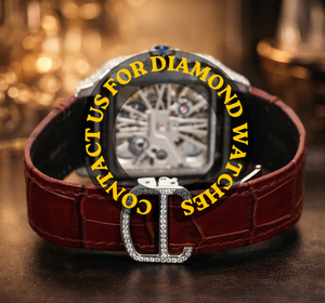 Nuevo Reloj Mecánico Impresionante con Caja Cuadrada, Esfera Esqueletizada, Correa de Cuero Marrón, Diamantes Moissanite, Hermoso y Resistente al Agua - Product Image 5