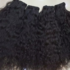 Cabello Indio de Lujo, Directo de Fábrica, Cabello Humano Virgen Remy Sin Procesar, Alta Calidad, Estilos Naturales, Resistente al Agua, 100g - Product Image 1