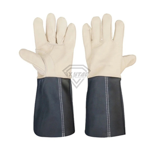Custom Leather Electrical Safety <b>Gloves</b> High Voltage Insulated Work <b>Gloves</b> <b>Long</b> Cuff Protective Industrial Safety <b>Gloves</b> - Product Image 1