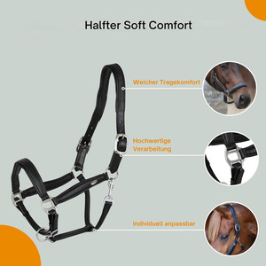 Cabestros de polo de ajuste cómodo con diseño ajustable para entrenamiento, manejo, control estable y uso diario en el cuidado ecuestre. - Product Image 3