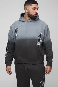 Premium Quality Printed <b>Oversized</b> Tracksuit Set Mens Pullover Hoodie And Relaxed Fit <b>Jogger</b> Pants Streetwear Wholesale - Product Image 5