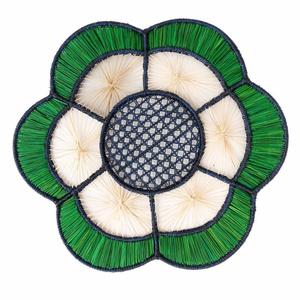 Mantel Individual Redondo de Rafia Natural Hecho a Mano, Tapete Tejido para Mesa, Decoración Elegante para el Hogar, Suministro al por Mayor Directo de Fábrica - Product Image 1