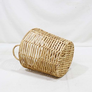 Eco-friendly Water Hyacinth Storage Basket Handwoven Clothes Organizer Multifunctional <b>Wicker</b> <b>Bin</b> for Home Organization - Product Image 5