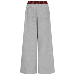 Wholesale Men's Loose Fit 100% Cotton Eco-Friendly Breathable Joggers Custom Made High Quality Solid Color Oversized Straight - Product Image 2