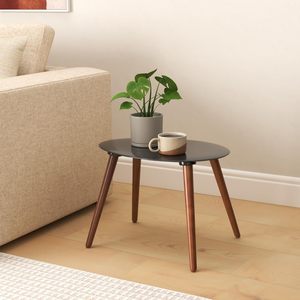 Mesa de Centro de Madera |   Mesa de Cóctel |   Mesa de Centro/Mesa Auxiliar para Decoración de Sala de Estar, Dormitorio y Oficina (Negra) - Product Image 1