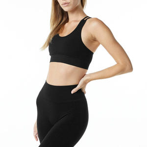 Ropa Deportiva para Mujer, Camiseta de Yoga sin Costuras de Color Sólido, Manga Larga, Top Corto para Entrenamiento, Secado Rápido, Transpirable, Conjuntos de Yoga - Product Image 6