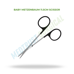 กรรไกรเบบี้ เมทเซนบาวม์ 11.5 ซม. เครื่องมือผ่าตัดกระดูกสันหลัง กรรไกรผ่าตัดแบบละเอียด สำหรับใช้ในทางศัลยกรรม - Product Image 2