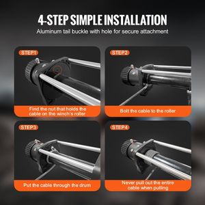 Cavo per verricello in acciaio zincato da 75 piedi e 3/8 di pollice, resistenza alla rottura di 15.200 libbre, fune per verricello con snodo - Product Image 5