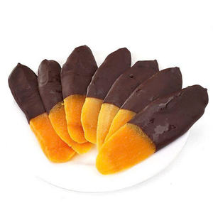 มะม่วงอบแห้งเคลือบช็อกโกแลต ขนมผลไม้หวานสำหรับส่งออกจากโรงงาน - Product Image 5