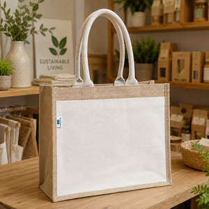 กระเป๋าผ้าแคนวาสปอกระดับพรีเมียมพร้อมโลโก้สั่งทำ ขนาด 36x31x19 ซม. แบบมีฐานเสริม สำหรับใช้เป็นถุงช้อปปิ้ง ถุงโปรโมชั่น ขายส่ง รับผลิตแบบ OEM ODM - Product Image 6