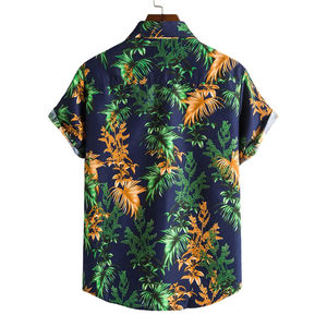 Camisa Hawaiana de Verano para Hombre OEM, Corte Regular, Manga Corta, Poliéster, Estampado Informal, Tejido de Punto con Estampado Digital, Transpirable - Product Image 2