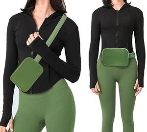 Sac banane, sac bandoulière, sac de poitrine, sac de hanche personnalisé, grand format, en nylon, écologique, imperméable, vente en gros, OEM, ODM - Product Image 3