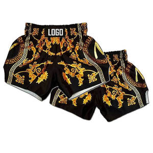 Shorts de Muay Thai MMA pour hommes, dernier design, toutes tailles et couleurs, respirants, anti-plis, tricotés, longueur genou, avec cordon de serrage et ceinture large - Product Image 3