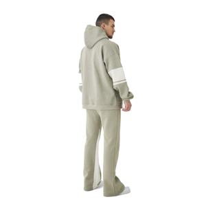 Pantalon de survêtement personnalisé en éponge française pour homme Pantalon de survêtement évasé Jogger Pantalon de survêtement évasé épais pour homme - Product Image 3