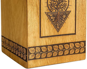 Urnes funéraires en bois pour cendres humaines adultes, personnalisables - Product Image 6