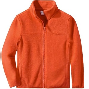 Veste polaire technique unisexe blanche à fermeture éclair intégrale, col montant, pour l'extérieur, hiver, coupe classique, en polyester, veste zippée - Product Image 6